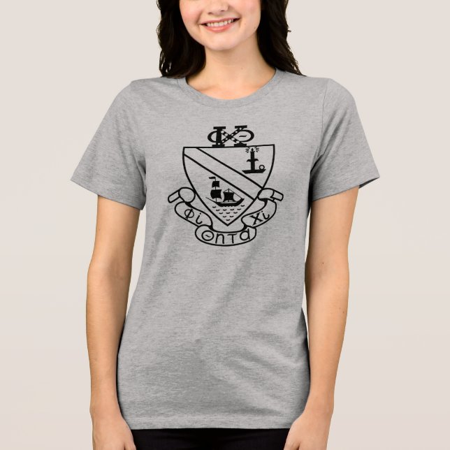 Phi Chi Theta-vapen | B&S T Shirt (Framsida)