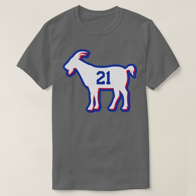 PHI GOAT 21 Blue T Shirt (Design framsida)