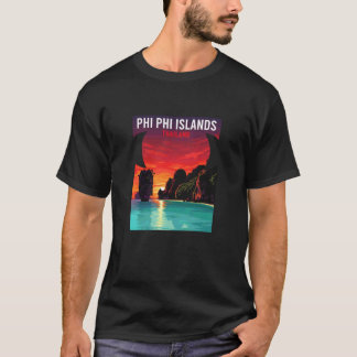 Phi Phi-öarna Thailand Solnedgång T Shirt