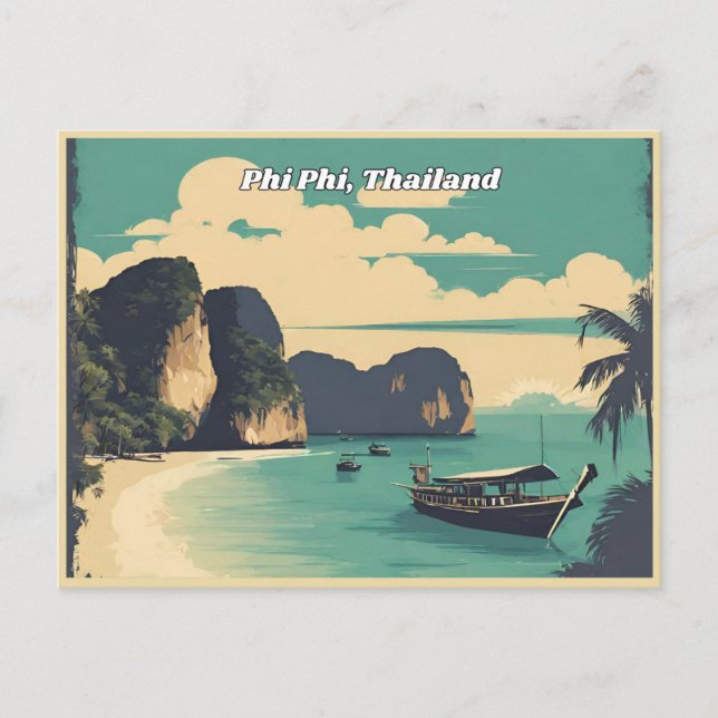 Phi Phi Thailand Vykort (Framsida)