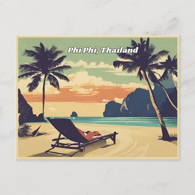 Phi Phi Thailand Vykort (Framsida)