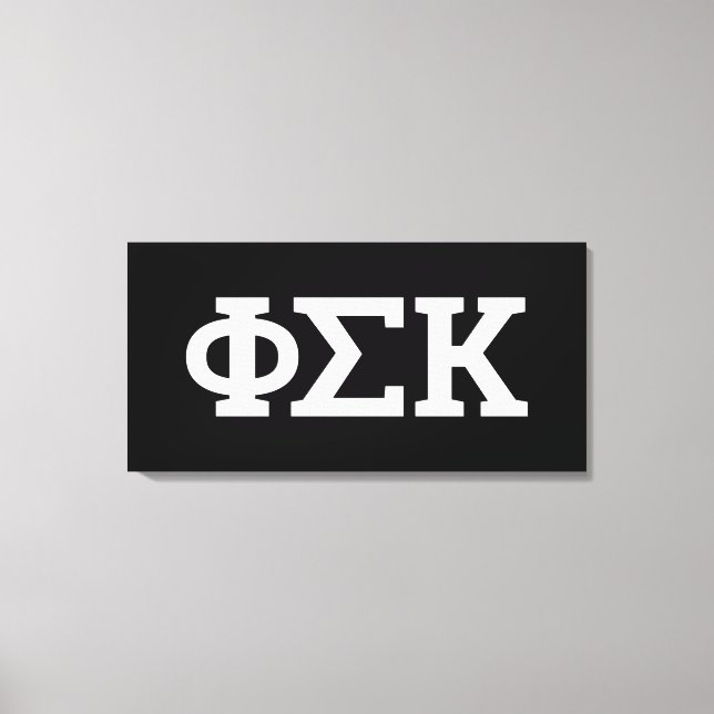 Phi Sigma Kappa-brev Canvastryck (Framsida)