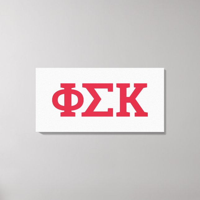 Phi Sigma Kappa-brev Canvastryck (Framsida)