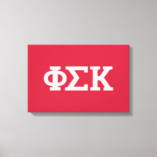 Phi Sigma Kappa-brev Canvastryck