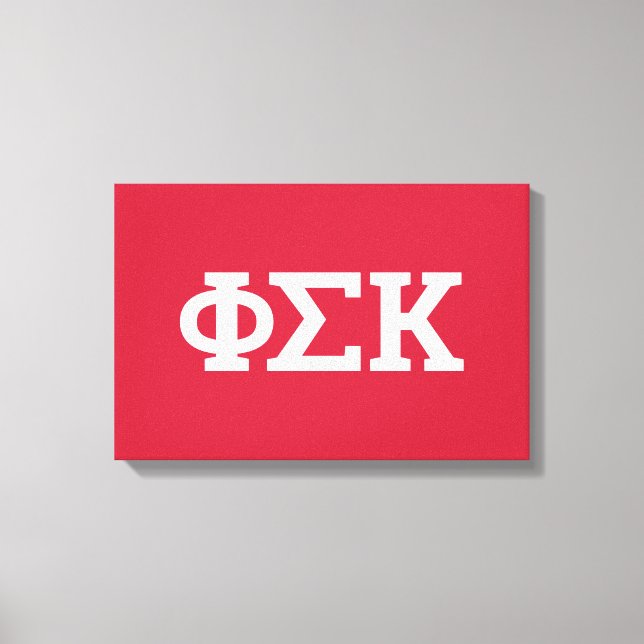Phi Sigma Kappa-brev Canvastryck (Framsida)