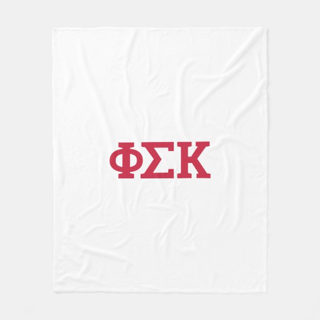 Phi Sigma Kappa-brev Fleecefilt (Framsidan)