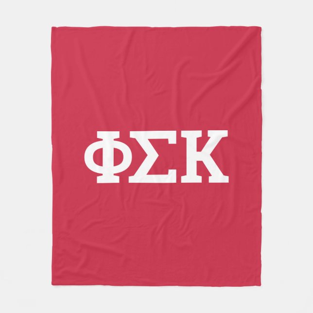 Phi Sigma Kappa-brev Fleecefilt (Framsidan)