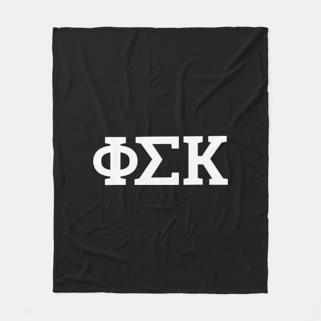 Phi Sigma Kappa-brev Fleecefilt (Framsidan)