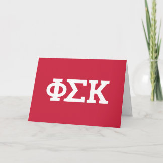 Phi Sigma Kappa-brev Kort