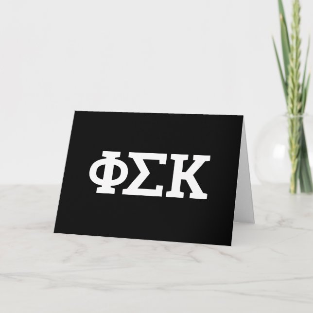 Phi Sigma Kappa-brev Kort (Framsida)
