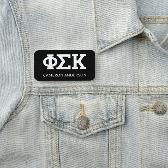 Phi Sigma Kappa-brev Namnbricka (På plats)