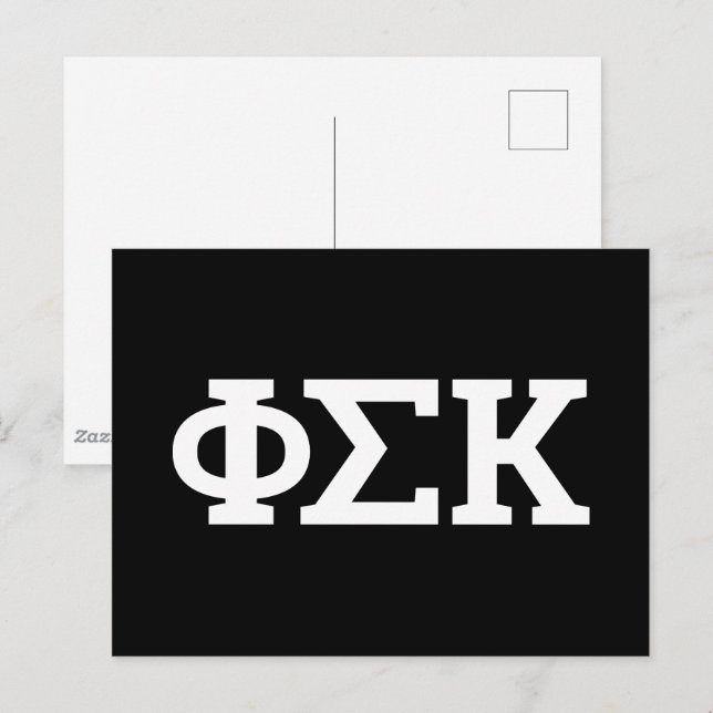 Phi Sigma Kappa-brev Vykort (Fram/baksida)