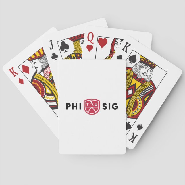 Phi Sigma Kappa-logotyp Casinokort (Baksidan)