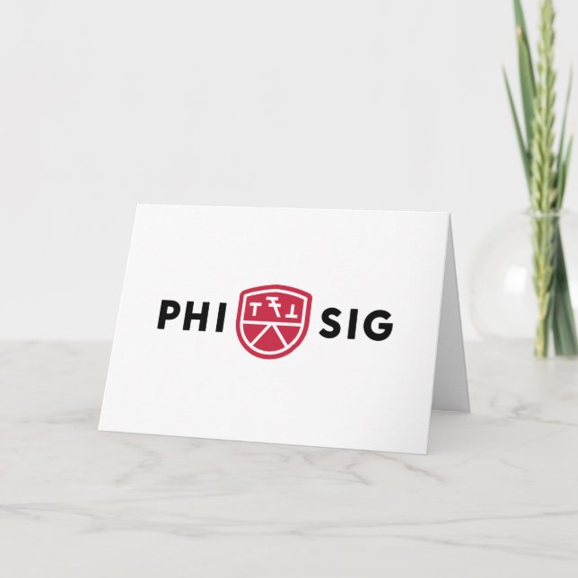Phi Sigma Kappa-logotyp Kort (Framsida)