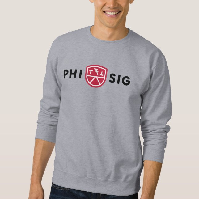 Phi Sigma Kappa-logotyp Lång Ärmad Tröja (Framsida)