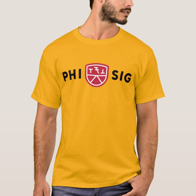 Phi Sigma Kappa-logotyp T Shirt (Framsida)