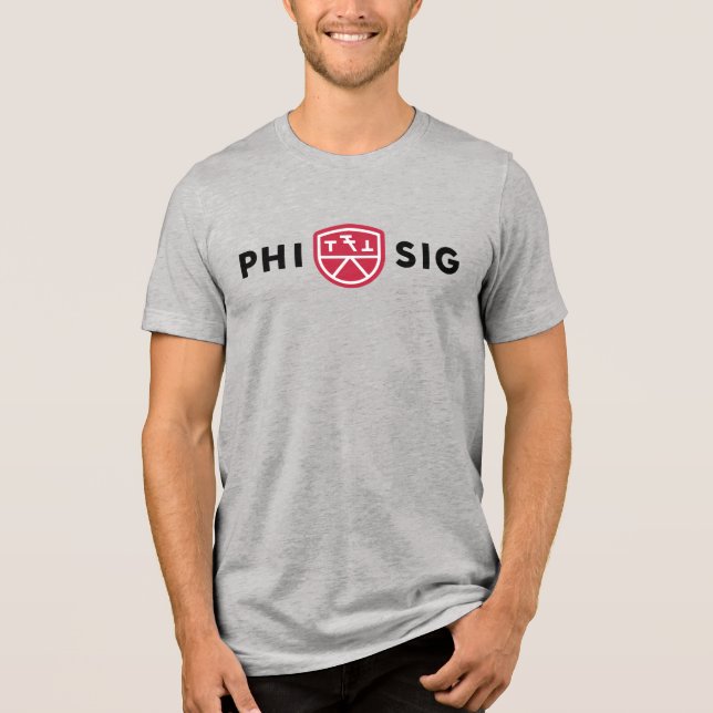 Phi Sigma Kappa-logotyp T Shirt (Framsida)