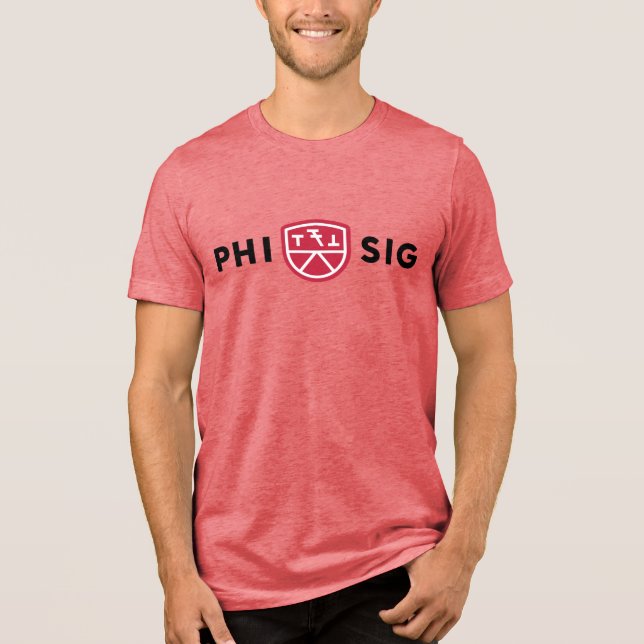 Phi Sigma Kappa-logotyp T Shirt (Framsida)