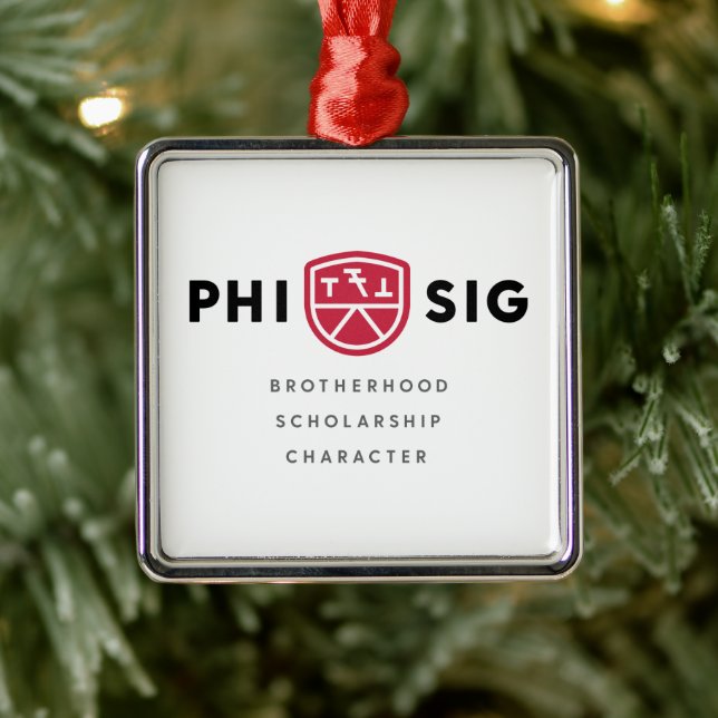 Phi Sigma Kappa Principer Julgransprydnad Metall (Träd)
