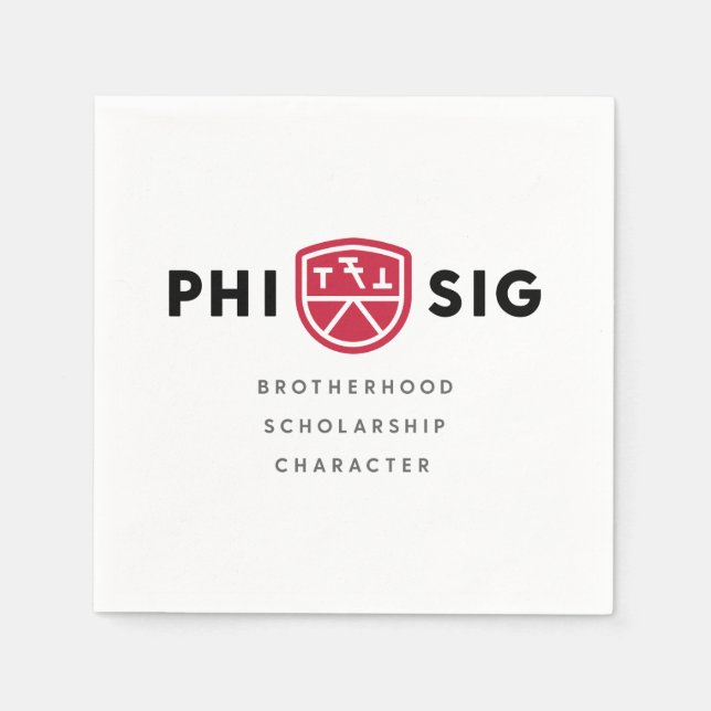 Phi Sigma Kappa Principer Pappersservett (Framsidan)