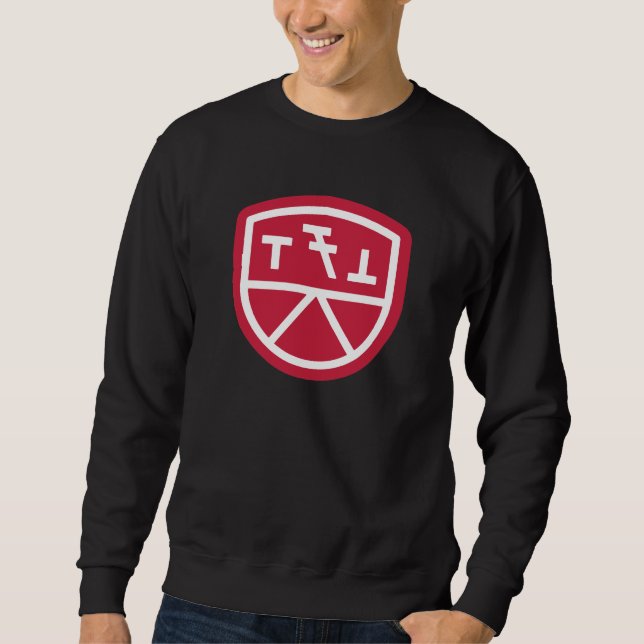 Phi Sigma Kappa Sköld Lång Ärmad Tröja (Framsida)