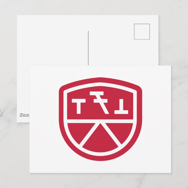 Phi Sigma Kappa Sköld Vykort (Fram/baksida)