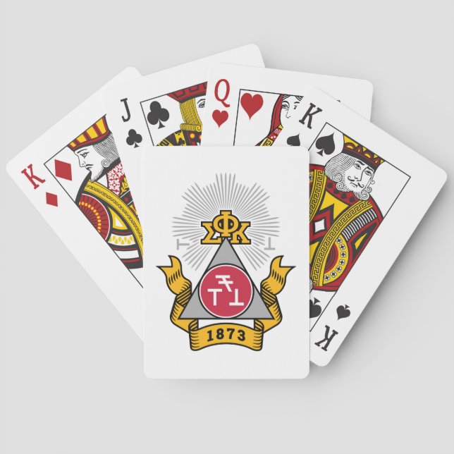 Phi Sigma Kappa-vapen Casinokort (Baksidan)