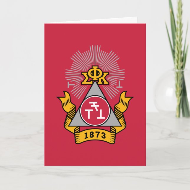 Phi Sigma Kappa-vapen Kort (Framsida)