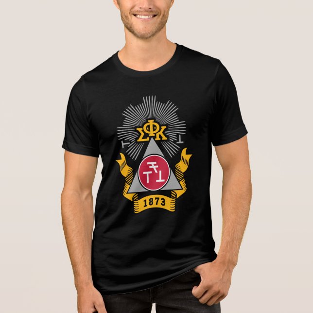 Phi Sigma Kappa-vapen T Shirt (Framsida)