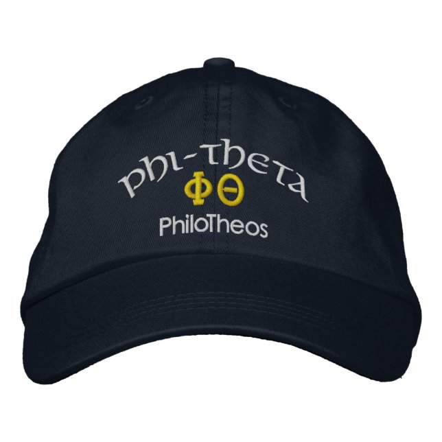PHI-THETA PhiloTheos Broderad Keps (Framsida)