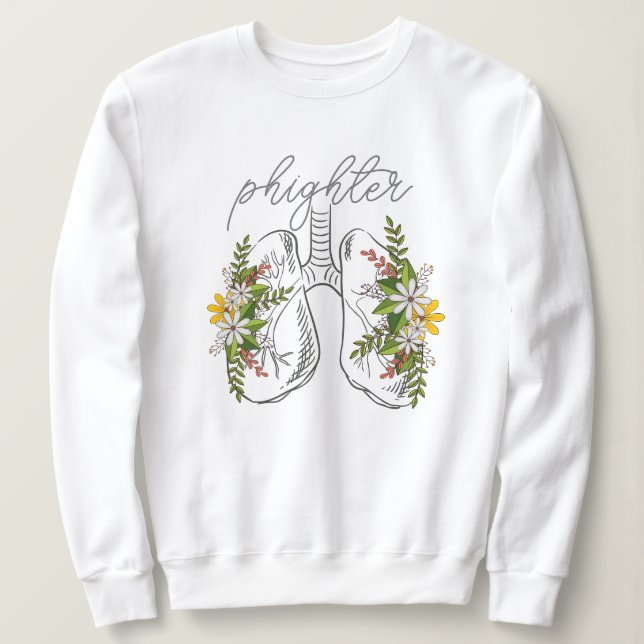 PHighter Blommigt Lung Sweatshirt T Shirt (Design framsida)