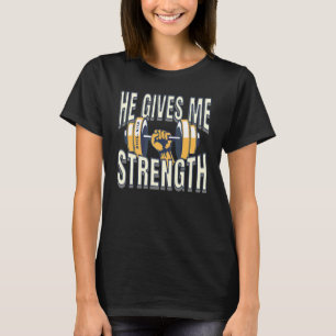 Phil 4 13 Han Ger Mig Styrka Inspirerande Kristna T Shirt