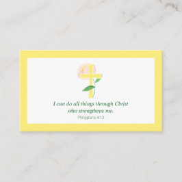 Phil. 4:13 I can do all things Scripture Card Visitkort