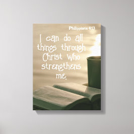 Phil 4: 13 | Motiverade bibelcitat - verse Canvastryck