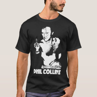 Phil collin, vit text t shirt