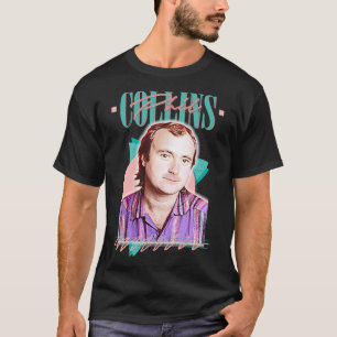 Phil Collins Retro 80s Aesthetic Fläkt Design T Shirt