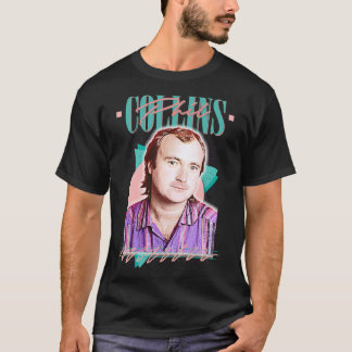 Phil Collins Retro 80s Aesthetic Fläkt Design T Shirt
