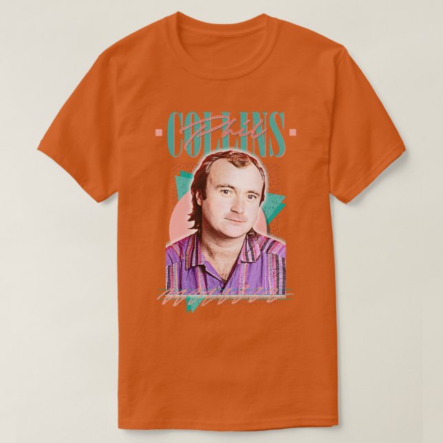Phil Collins Retro 80s Aesthetic Fläkt Design Tote T Shirt (Design framsida)