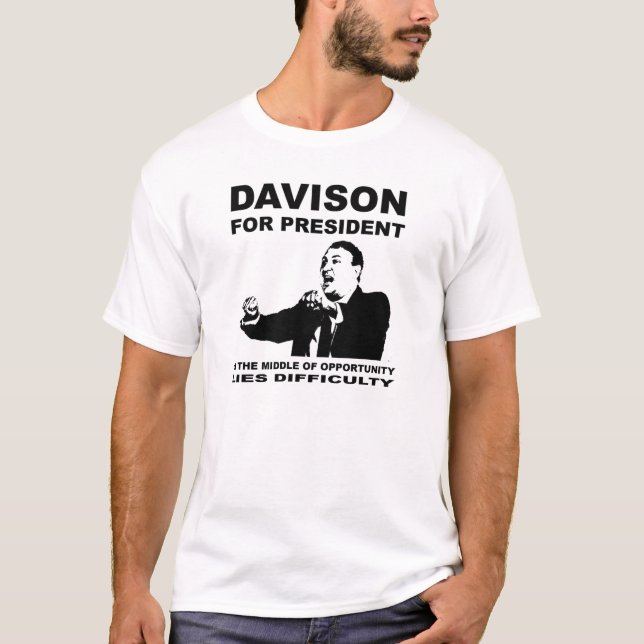 Phil Davison för president T-shirt (Framsida)