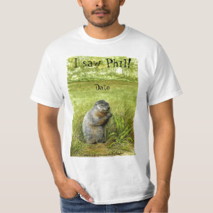 Phil för Groundhog dag T-tröja Tee