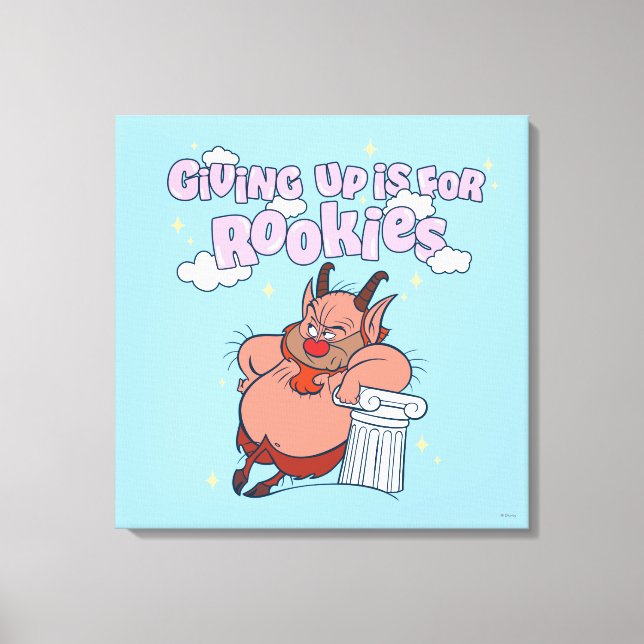 Phil - Giving Up is for Rookies Canvas Print (Framsida)