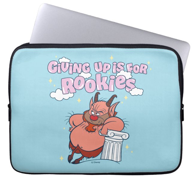 Phil - Giving Up is for Rookies Laptop Sleeve (Framsidan)