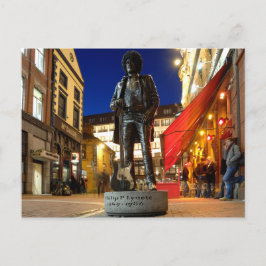 Phil Lynott Sculpture/ Dublin Postcard Vykort