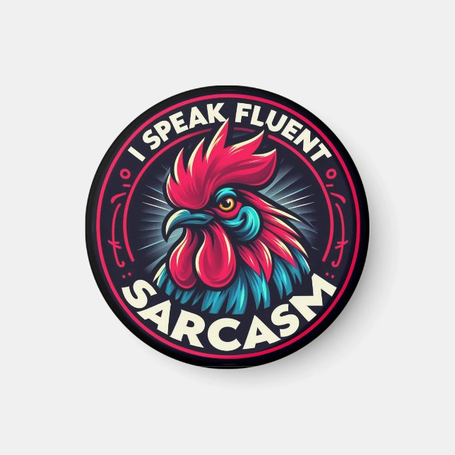 "Phil the Witty Rooster" Magnet (Framsidan)