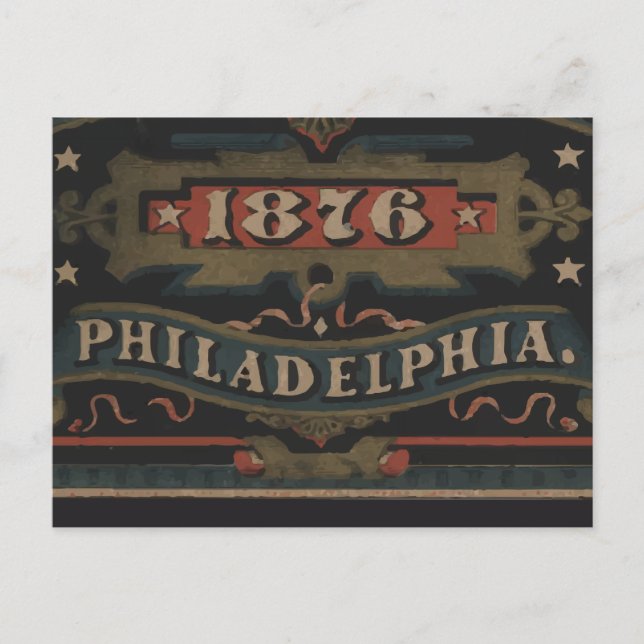 Philadelphia 1876 pennsylvania vykort (Framsida)