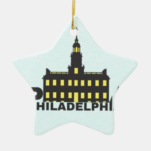 Philadelphia 1 julgransprydnad keramik