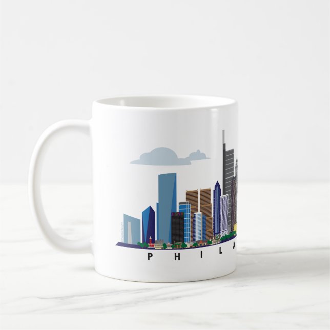 Philadelphia 2023 Panorama Kaffemugg (Vänster)