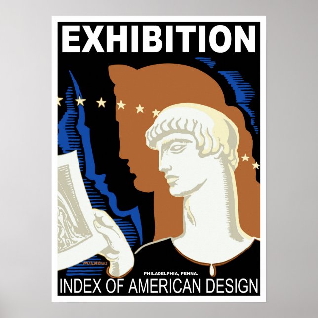 Philadelphia American Design Exhibit Poster (Framsidan)