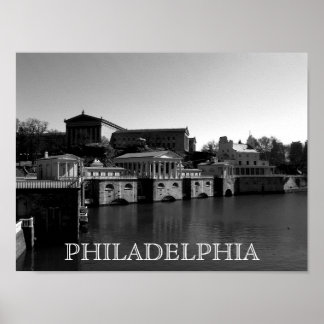 Philadelphia Art Museum och Vatten Works Poster