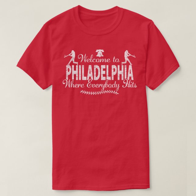 PHILADELPHIA BASEBALL PHILLY DÄR ALLA HÄNDER T SHIRT (Design framsida)